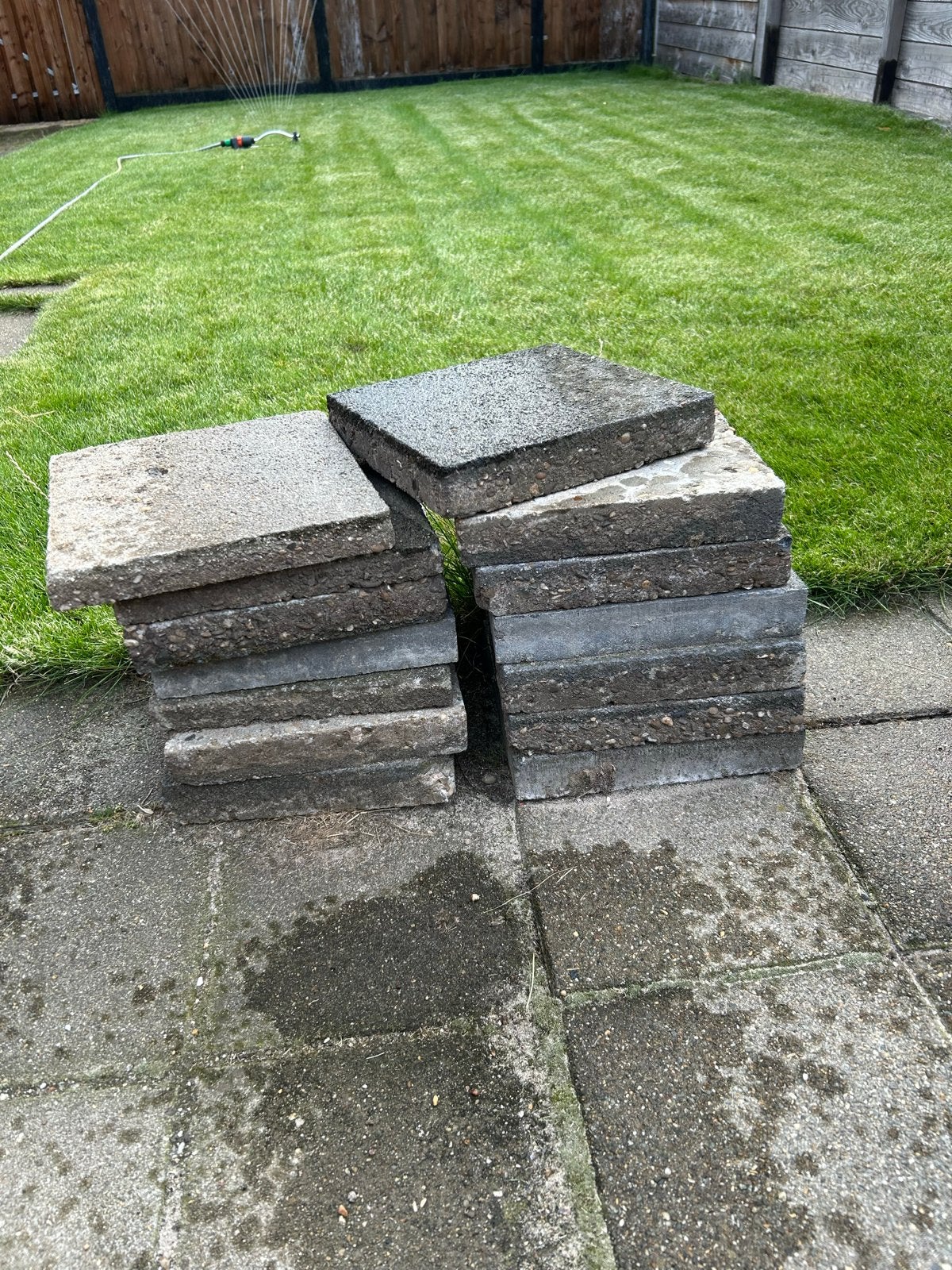 8 Gebruikte terrastegels 30 bij 30 Ideaal voor tuin of pad, Tuin en Terras, Tegels en Klinkers, Gebruikt, Terrastegels, Beton