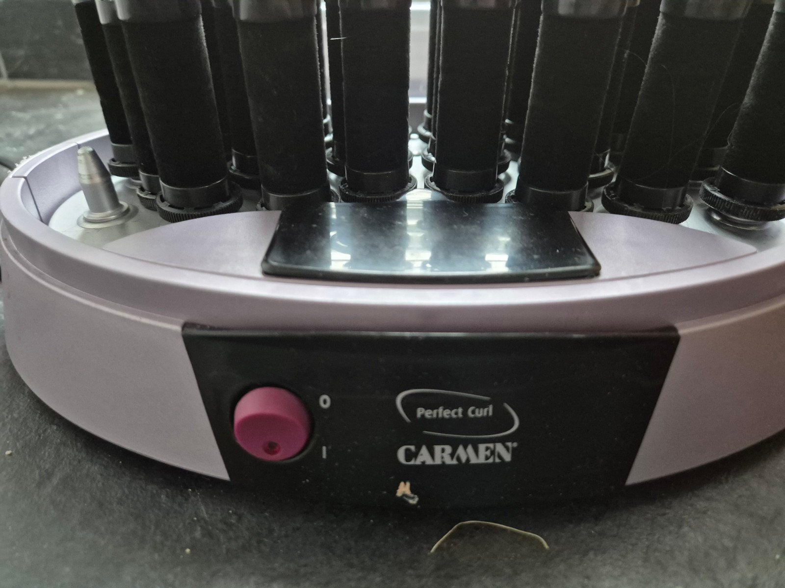 Carmen Perfect Curl - Krulset met 20 fluwelen rollers, Ophalen of Verzenden, Gebruikt, Haarverzorging