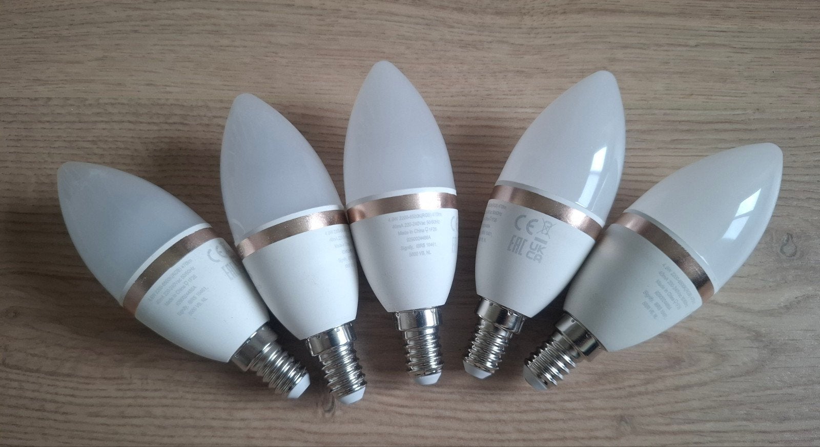 Philips WiZ Connected Full Color Smart LED E14 (5 stuks), Meerkleurig, Ophalen of Verzenden, Zo goed als nieuw, Smart lamp