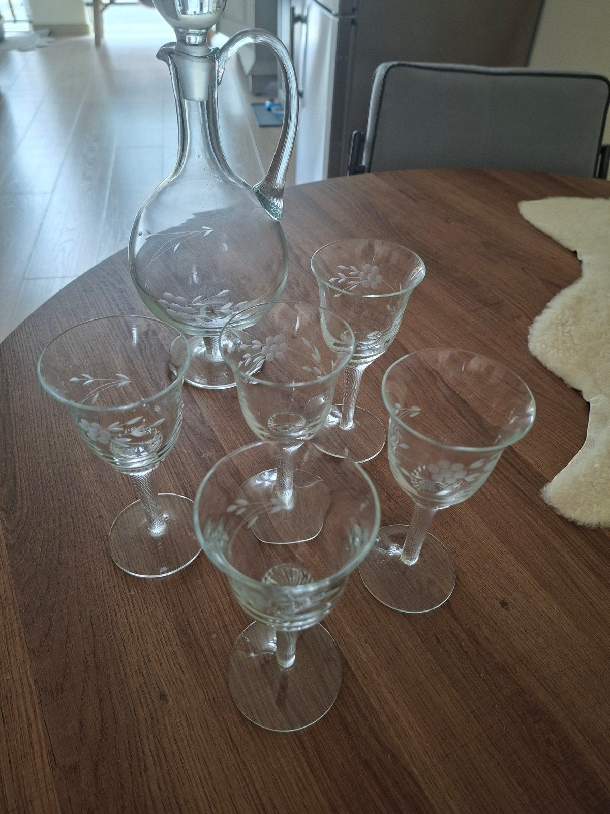 geslepen glazen en karaf, Antiek en Kunst, Ophalen of Verzenden