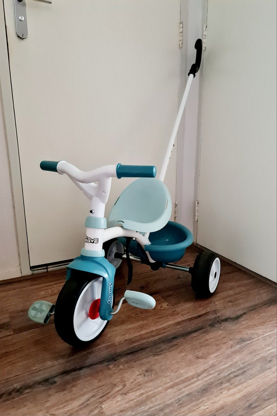 Smoby Be Move Blauw - Driewieler met duwstang, Fietsen en Brommers, Fietsen | Driewielers, Ophalen, Zo goed als nieuw, Smoby, Duwstang