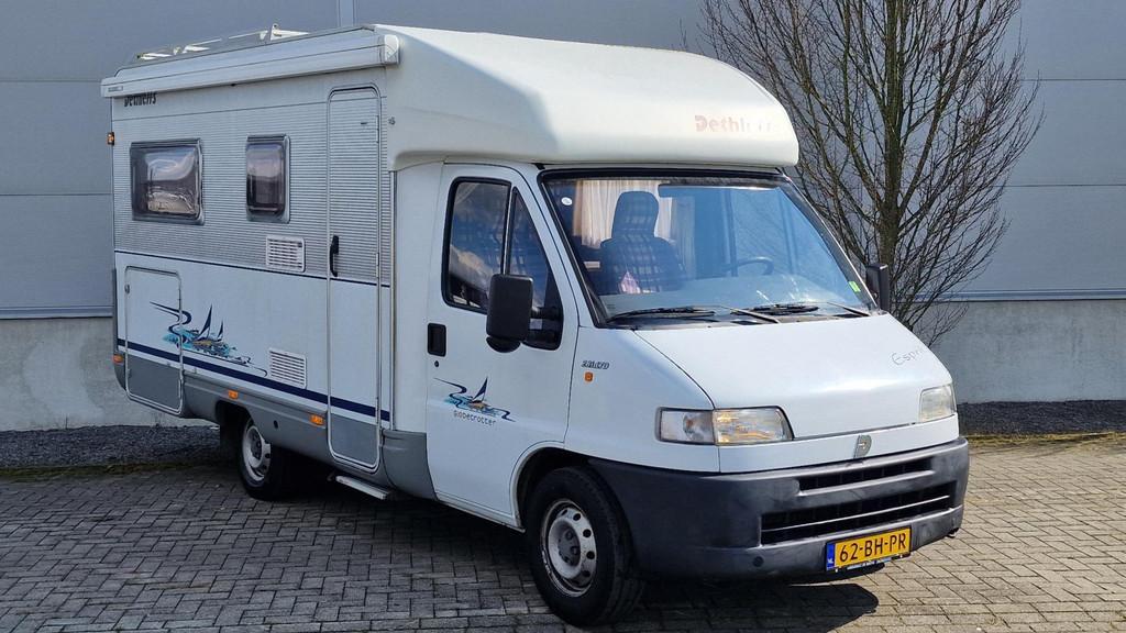 Fiat 230 Dethleffs Esperit Globetrotter 5940H, Luifel, Bedrijf, Koelkast, Fiat