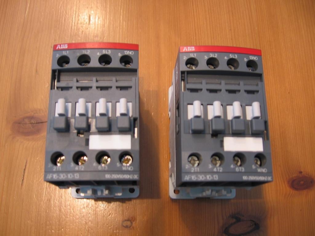 ABB magneetschakelaar AF16-30-10-13 en AF16-30-01-13 relais., Verzenden, Gebruikt