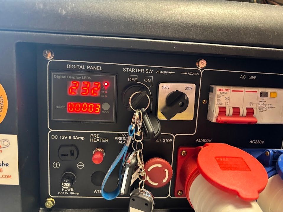 Hyundai HDD85 Diesel Aggregaat - Stil en Krachtig, Doe-het-zelf en Verbouw, Ophalen, Elektrisch startend, Dieselolie, Nieuw