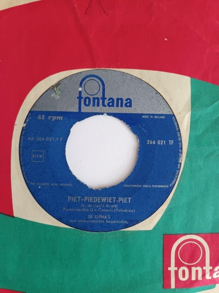De Clema`s - Piet Piedewiet Piet  (Fontana 266 021), Originele persing, 7 inch, Ophalen of Verzenden, Zo goed als nieuw