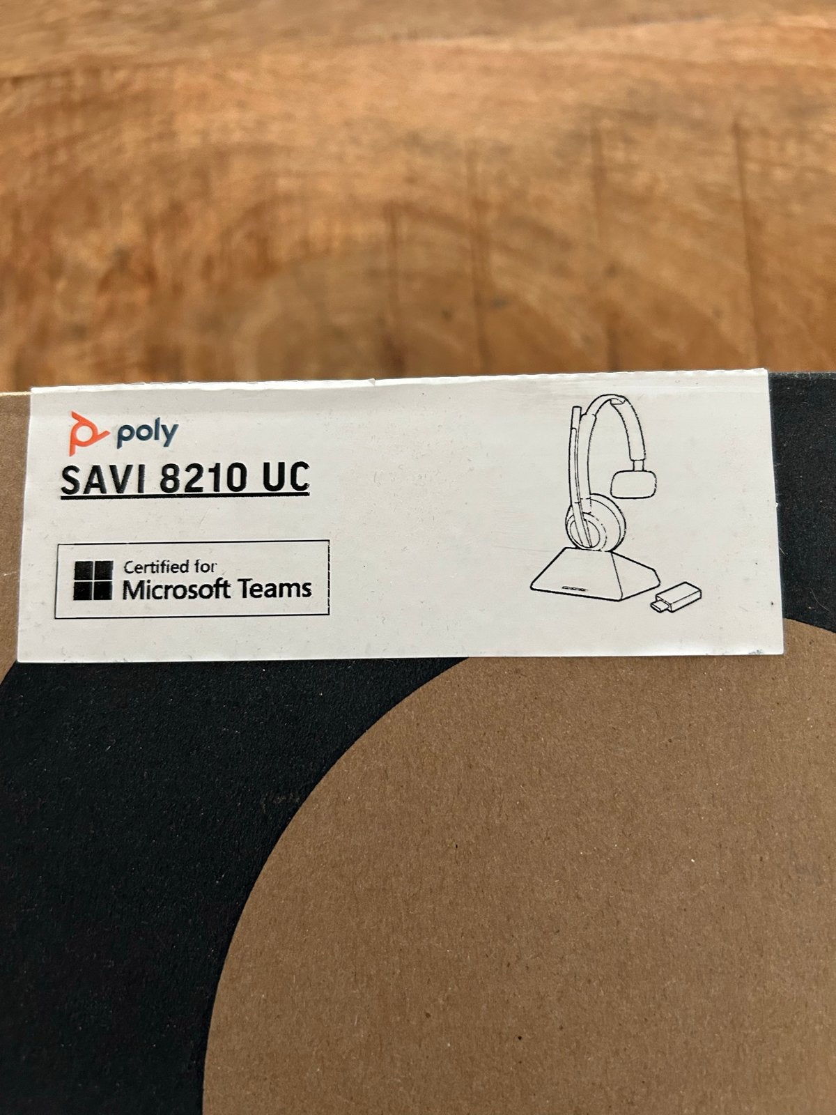 Poly Savi 8210 UC Headset - Microsoft Teams Gecertificeerd, Computers en Software, Headsets, Ophalen of Verzenden, Nieuw, Draadloos