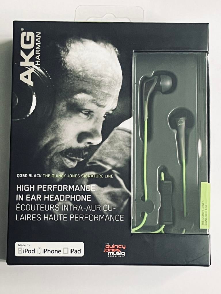AKG, Quincy Jones Signature, Q350 Portable earbud headphones, Ophalen of Verzenden, Nieuw, Overige merken