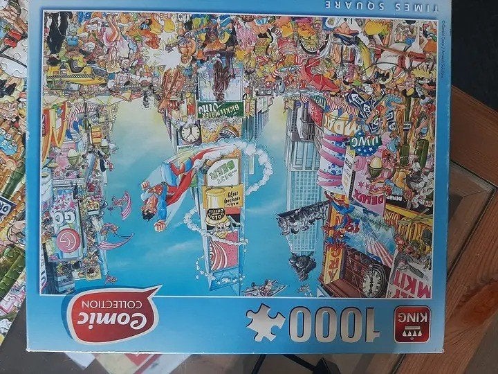 Ruilen King comic puzzle 1000 stukjes, Ophalen, 500 t/m 1500 stukjes, Gebruikt, Legpuzzel