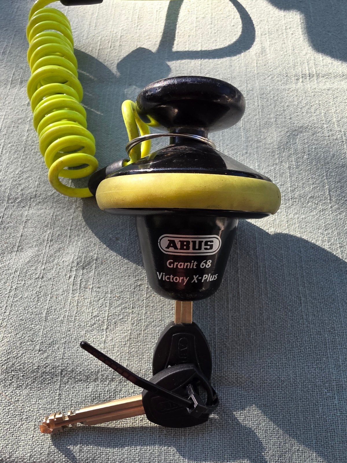 ABUS Granit 68 Victory X-Plus schijfremslot, Ophalen of Verzenden, Gebruikt