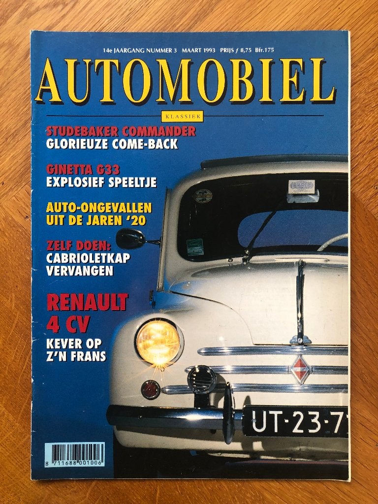 Automobiel Klassiek nr. 3 1993, Algemeen, Verzenden, Nieuw, Automobiel Klassiek