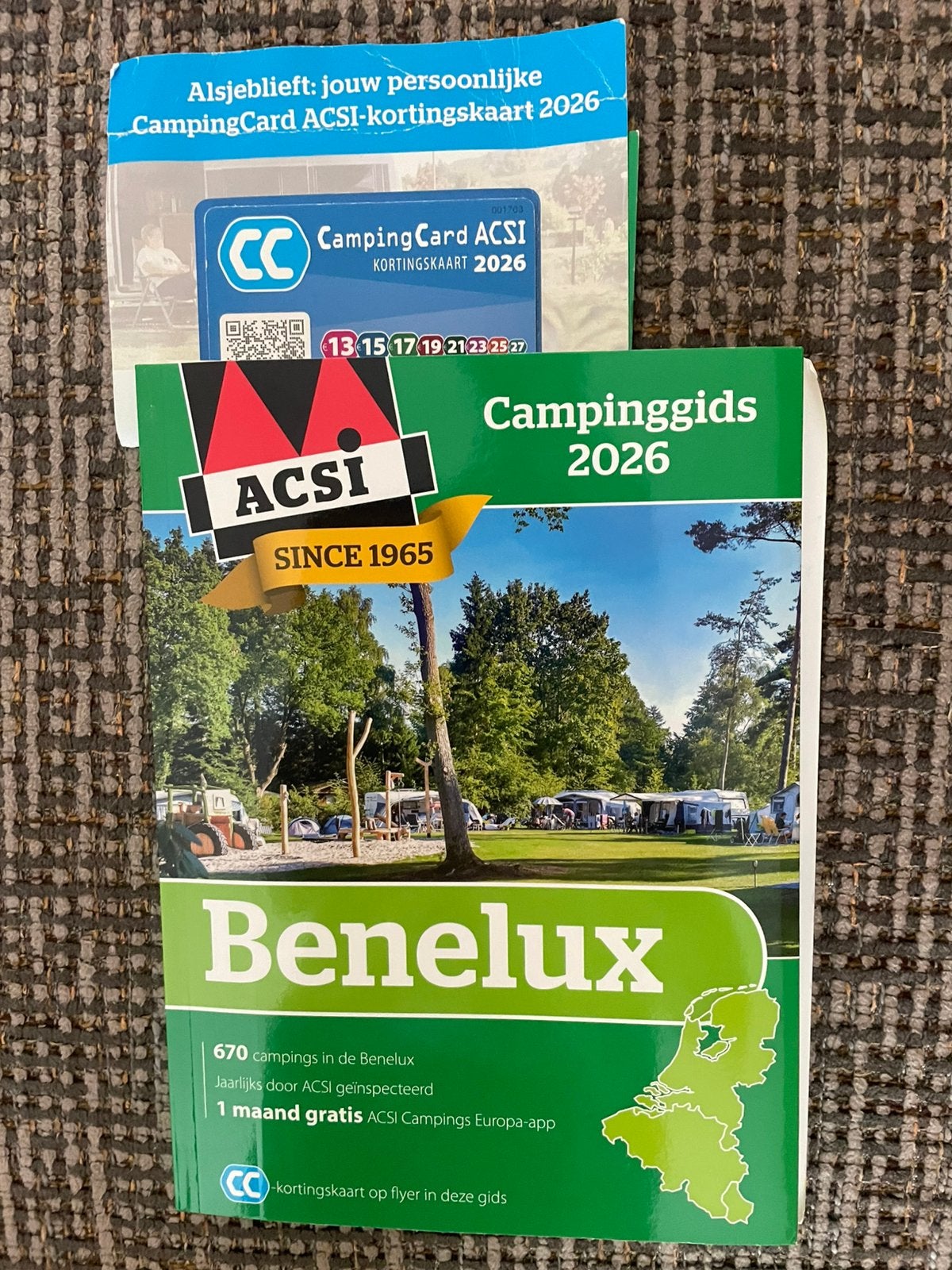 Acsi campinggids 2026 incl kortingskaart, Overige merken, Europa, Ophalen of Verzenden, Zo goed als nieuw