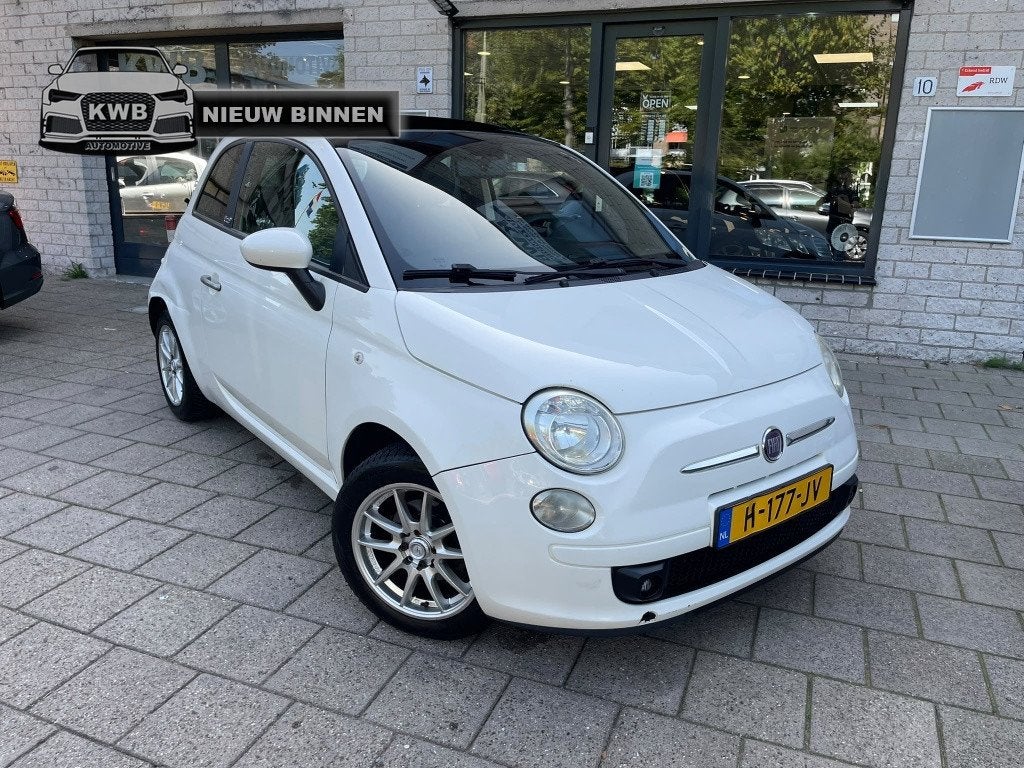 Fiat 500C 0.9 TwinAir Cabrio Half Leer Airco APK (bj 2012), Auto's, Euro 5, 86 pk, Gebruikt, 31 €/maand