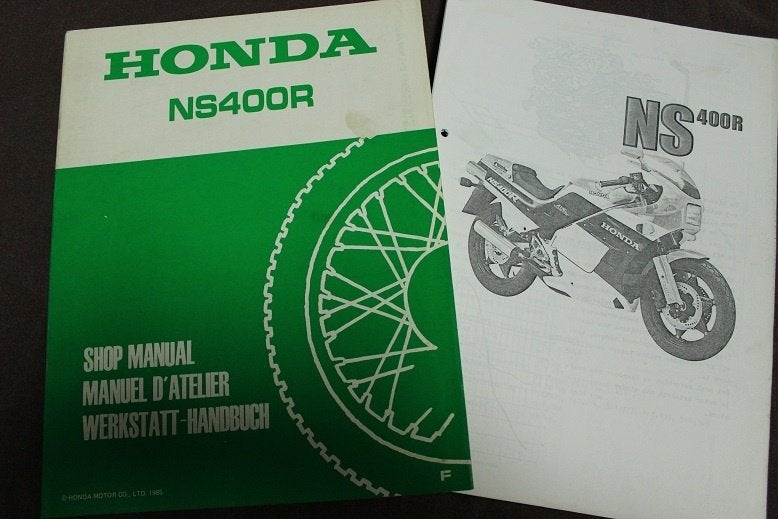 Honda NS400 R 1985 motorcycle shop manual, Motoren, Handleidingen en Instructieboekjes, Honda, Ophalen of Verzenden