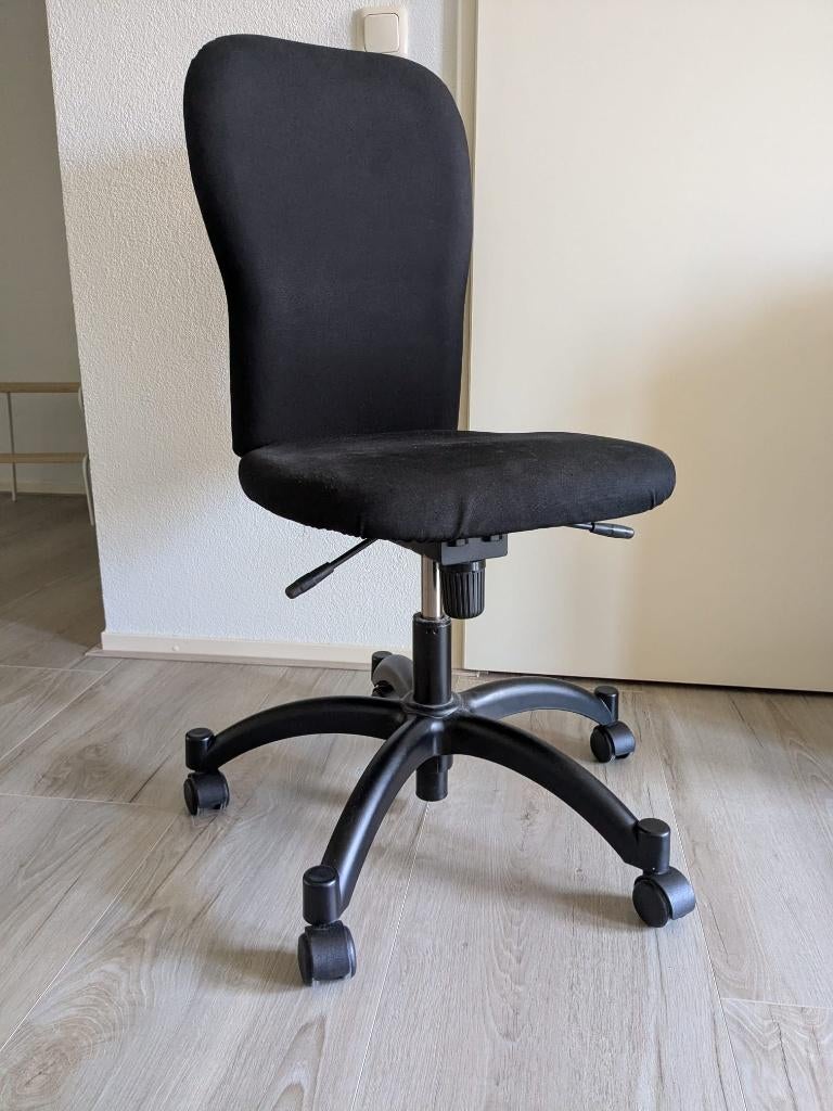 Bureaustoel, Ophalen, Gebruikt, Zwart, Bureaustoel