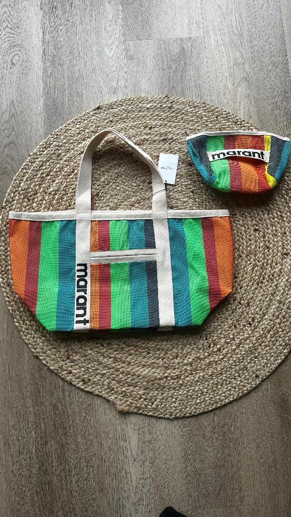 Nieuwe prachtige Isabel Marant tas shopper en toilettas, Ophalen of Verzenden, Nieuw, Overige kleuren, Shopper