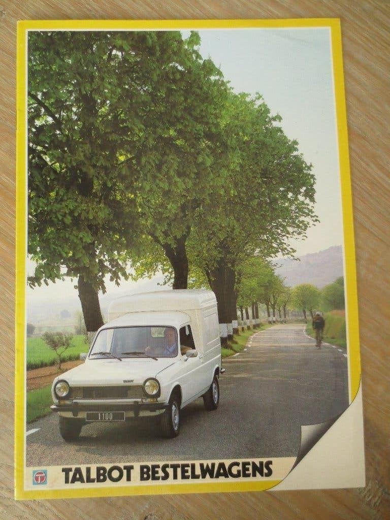 Autofolder : Talbot Bestelwagen 1100 - Fourgonette uit 1983, Ophalen of Verzenden, Nieuw, Overige merken