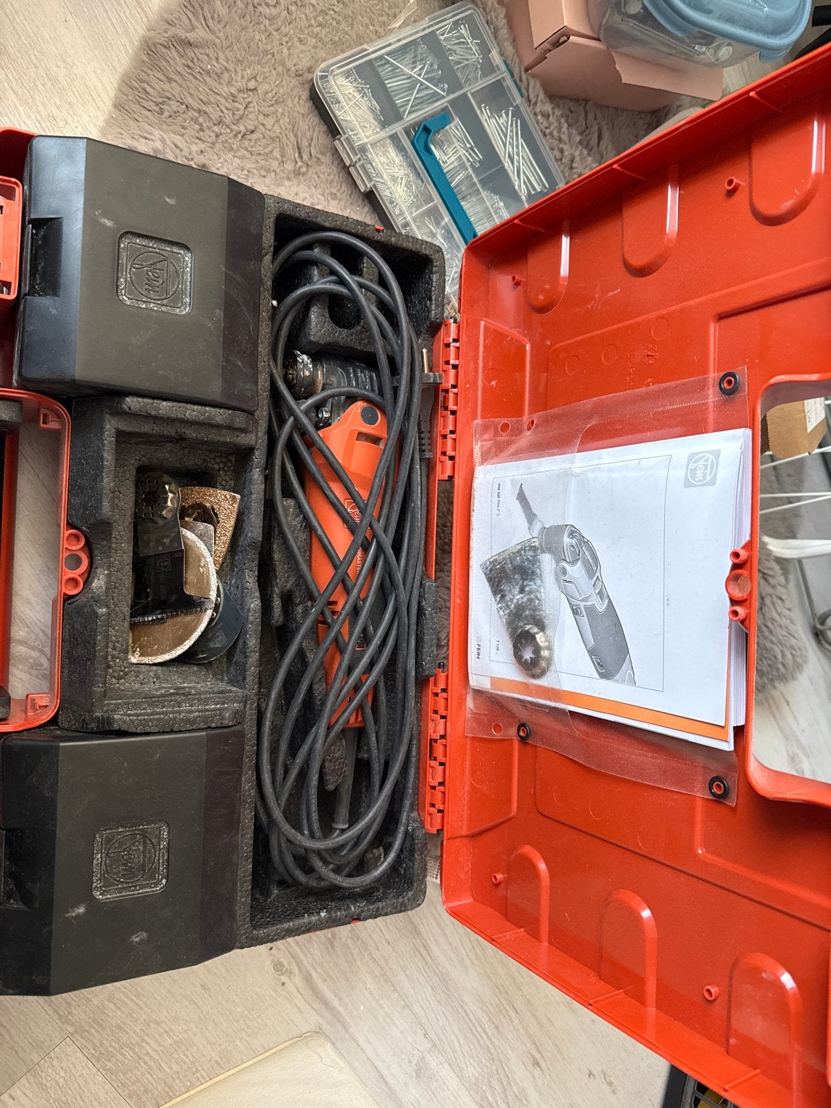 Fein Multimaster MM 500 Plus Top in koffer, Doe-het-zelf en Verbouw, Ophalen of Verzenden, Gebruikt, Minder dan 600 watt, Overige typen