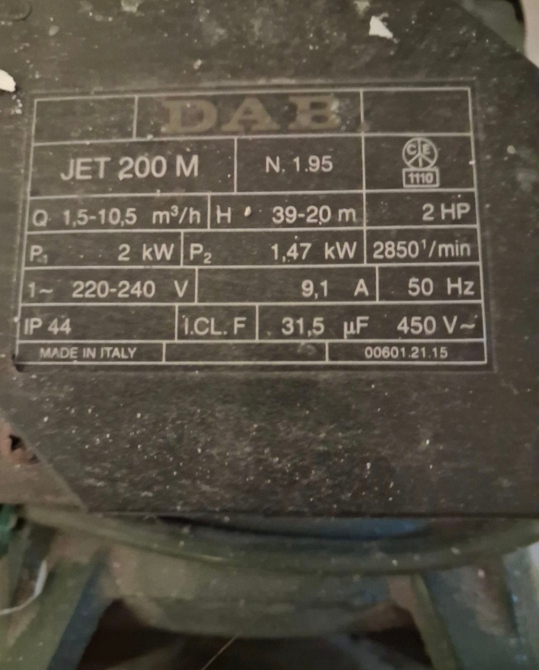 DAB beregeningspomp, Ophalen, Zo goed als nieuw, Elektrisch, Beregeningspomp