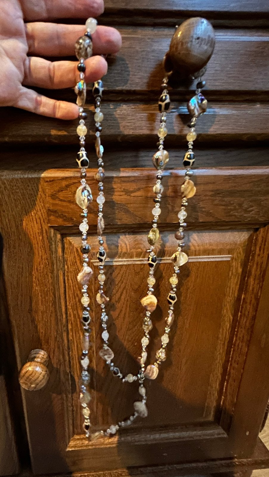 Lange ketting 170 cm, Ophalen, Overige kleuren, Zo goed als nieuw, Steen of Mineraal