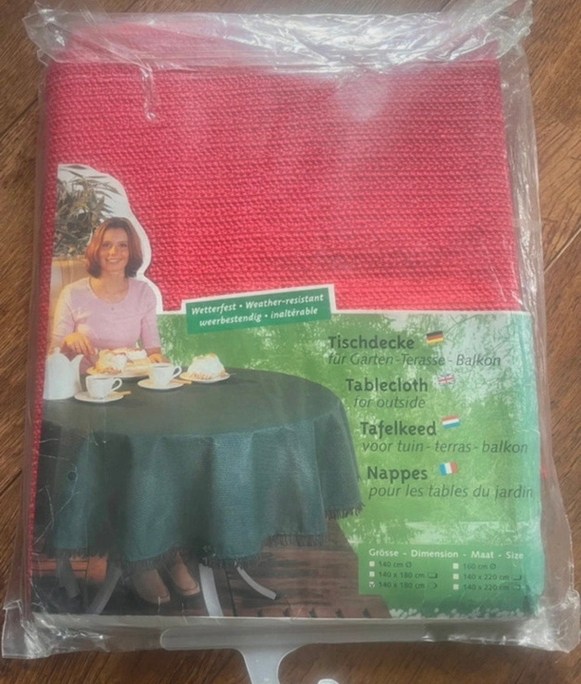 Weerbestendig Buiten Tafelkleed, Geschikt voor buiten, Nieuw, Ophalen of Verzenden, Rood