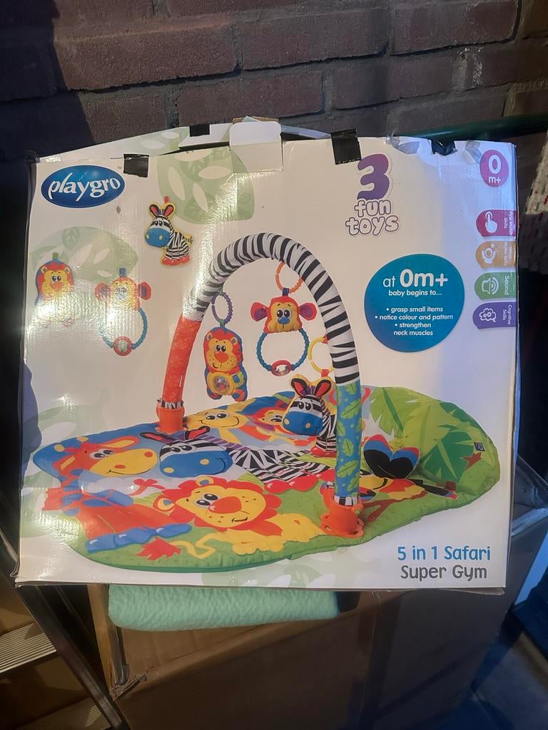 Playgro 5-in-1 Safari Super Gym, Ophalen, Zo goed als nieuw, Babygym