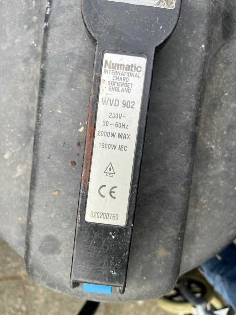 Numatic WVD 902 Waterstofzuiger - Krachtig en Betrouwbaar, Gebruikt, Numatic, Ophalen of Verzenden, 2000 watt of meer