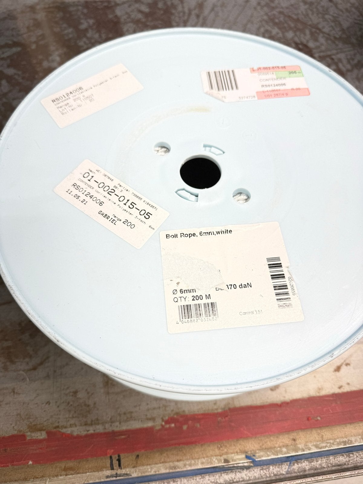 Bolt Rope, 6mm, wit - ongeveer 180 meter, Ophalen of Verzenden, Nieuw, 250 mm of meer