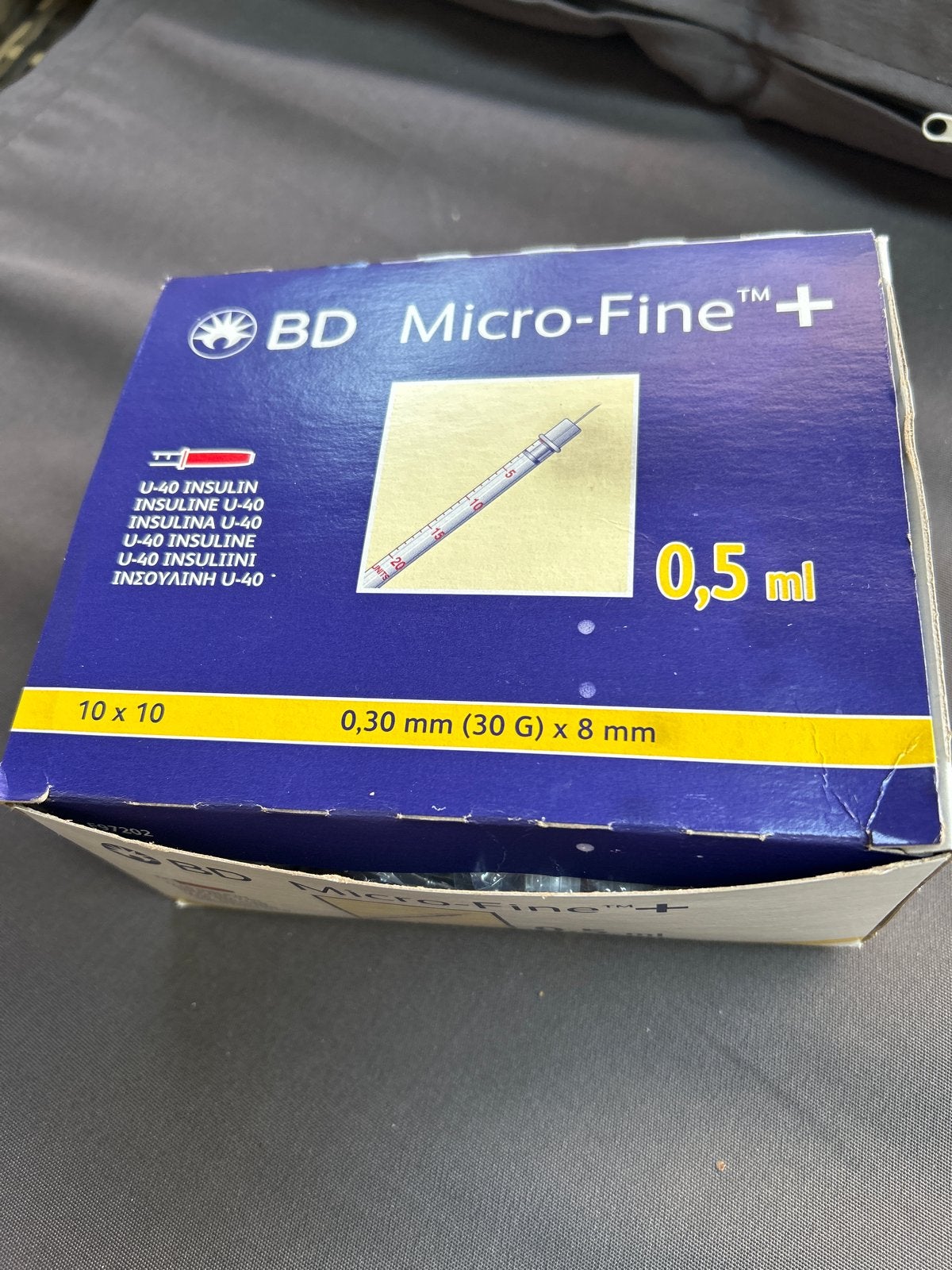 Insuline spuiten U-40  0,5 ml, Ophalen of Verzenden, Nieuw