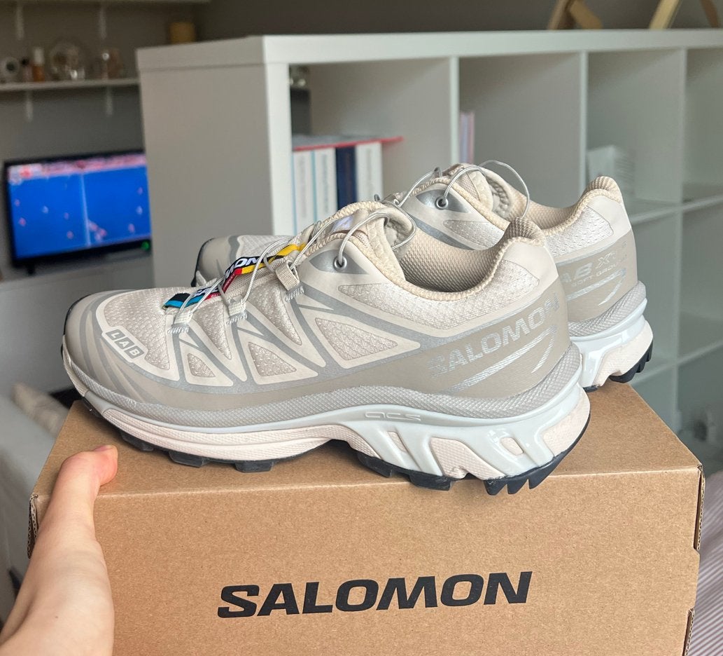 Salomon XT-6 Women’s (beige / wit) 38, Beige, Nieuw, Wandelschoenen, Ophalen of Verzenden