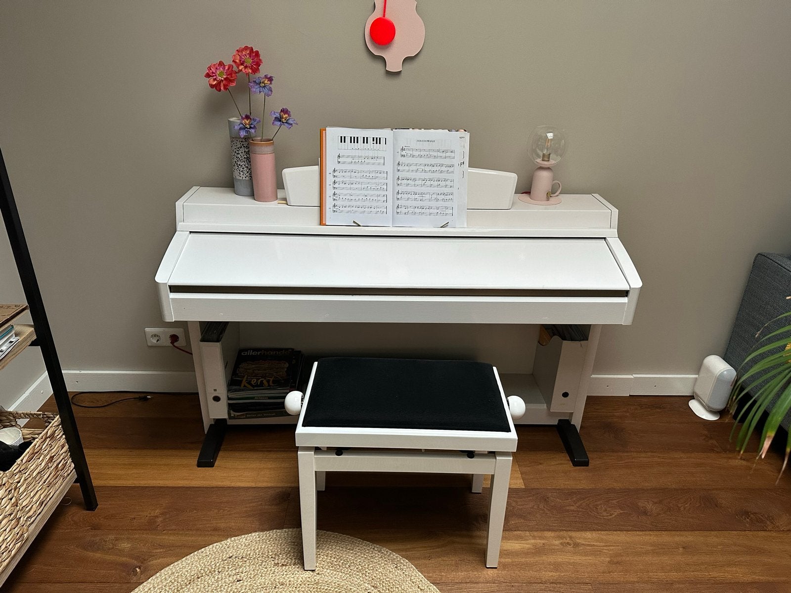 Yamaha Clavinova CLP-240M Digitale Piano met Kruk, Muziek en Instrumenten, Piano's, Gebruikt, Piano, Wit, Digitaal, Ophalen