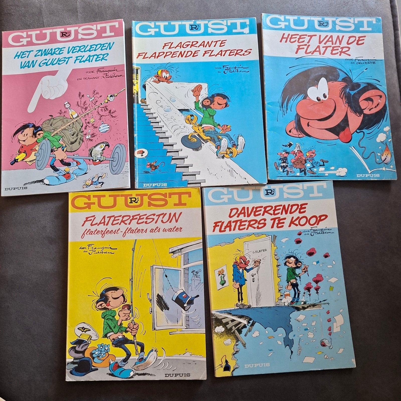 Guust Flater stripboeken collectie - diverse nummers, Meerdere stripboeken, Ophalen of Verzenden, Gelezen