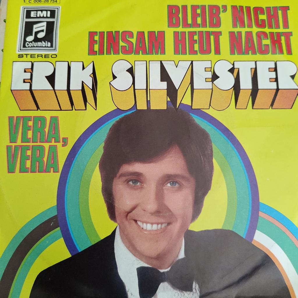Erik Silvester - Bleib' Nicht Einsam Heut Nacht / Vera, Vera, Gebruikt, Overige genres, 7 inch, Single