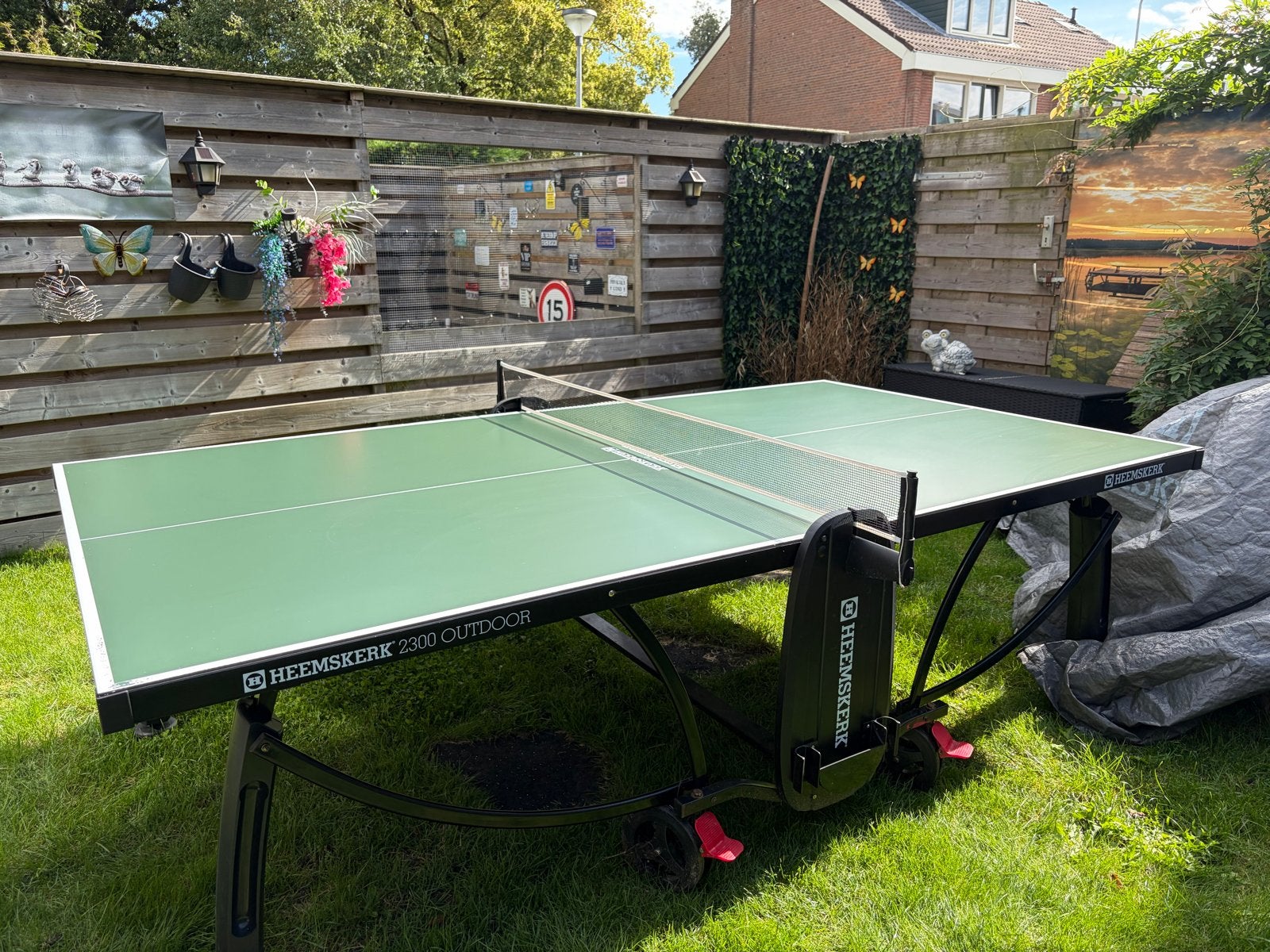 Heemskerk 2300 Outdoor Tafeltennistafel, Ophalen, Gebruikt, Tafel Outdoor, Inklapbaar