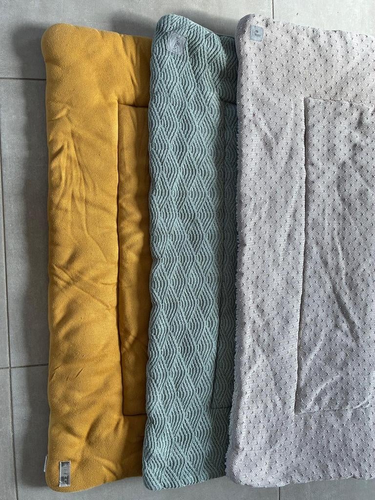 Boxkleed Jollein (blauw), Jollein (beige) en Meyco (geel), Ophalen, Boxkleed