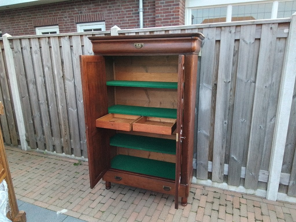 Antieke houten meidenkast, Huis en Inrichting, Ophalen, Gebruikt
