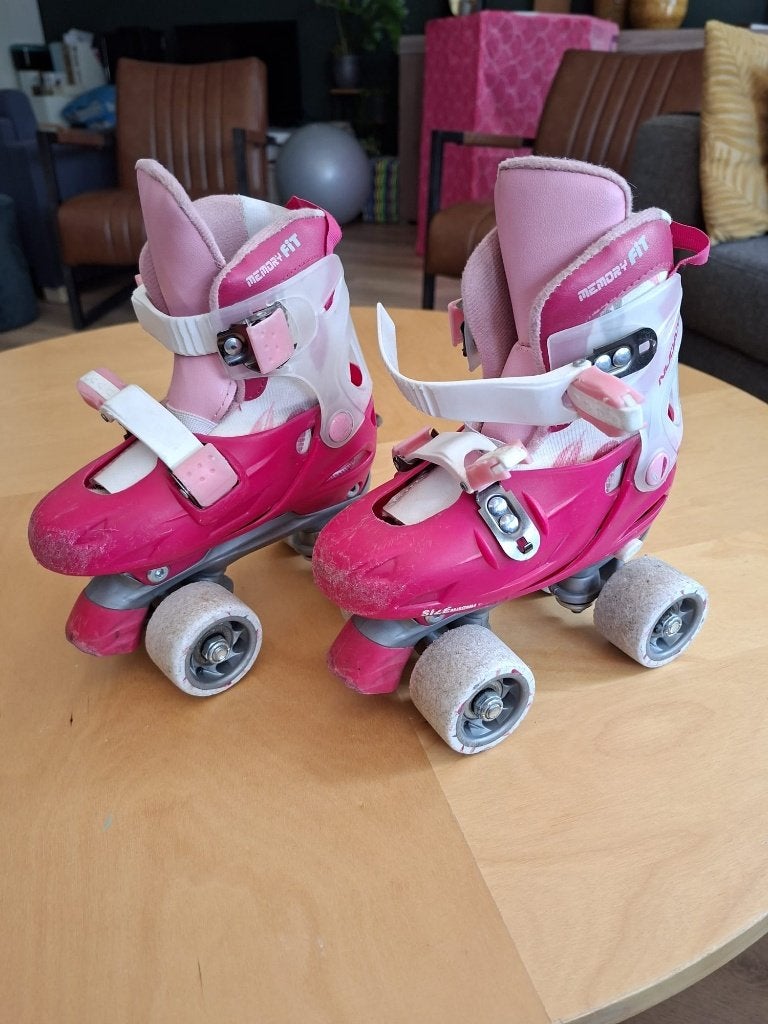 Nijdam verstelbare rolschaatsen roze maat 27-30, Kinderen en Baby's, Ophalen, Verstelbaar, Gebruikt, Kinderen