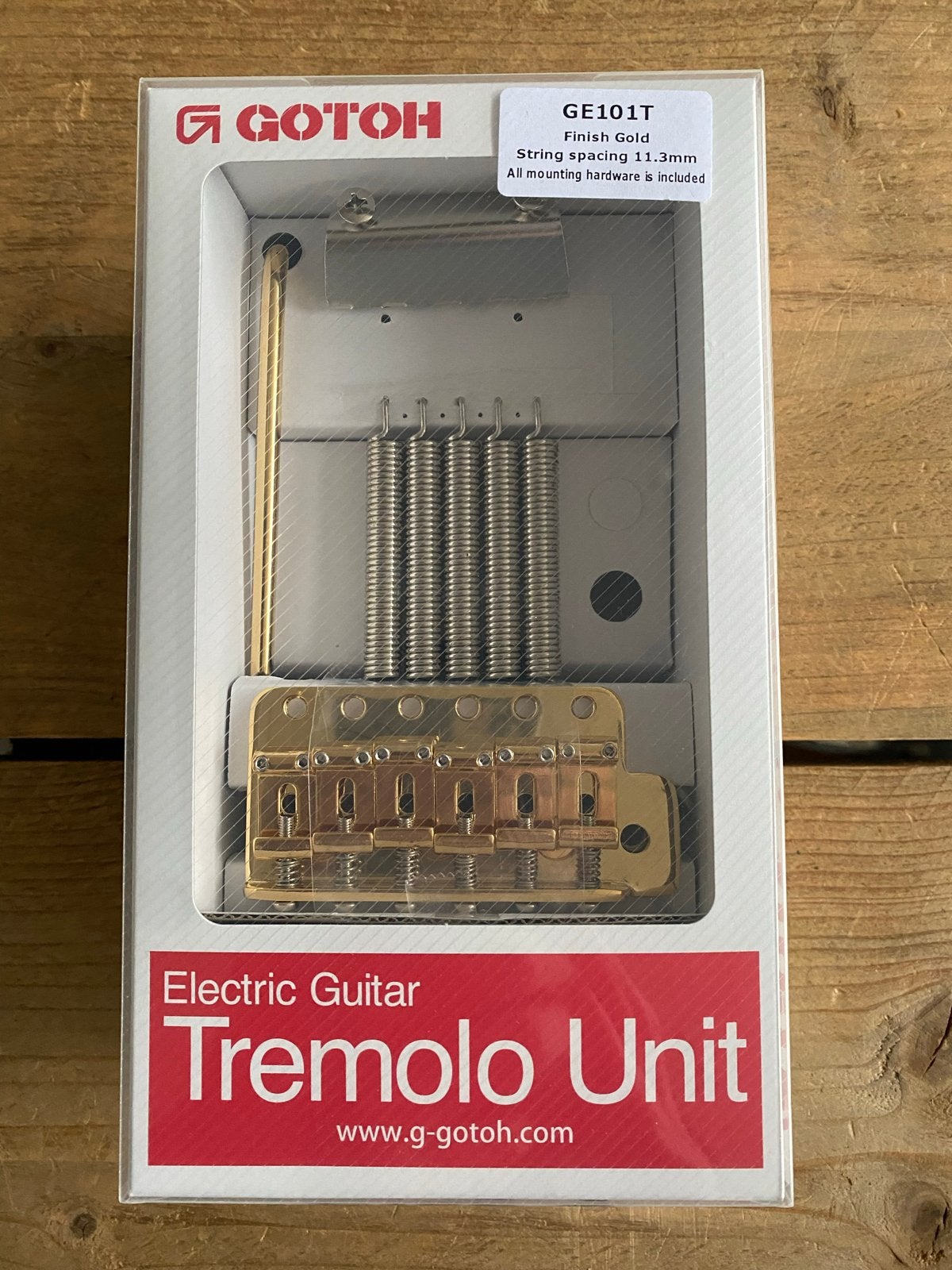 Gotoh GE101T Tremolo Unit - Goud - Nieuw in doos, ., Nieuw, Ophalen of Verzenden, Gotoh