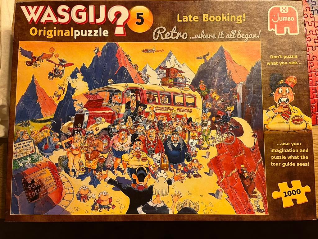 Wasgij puzzel 1000 stukjes (nummer 5), Ophalen of Verzenden, 500 t/m 1500 stukjes, Zo goed als nieuw
