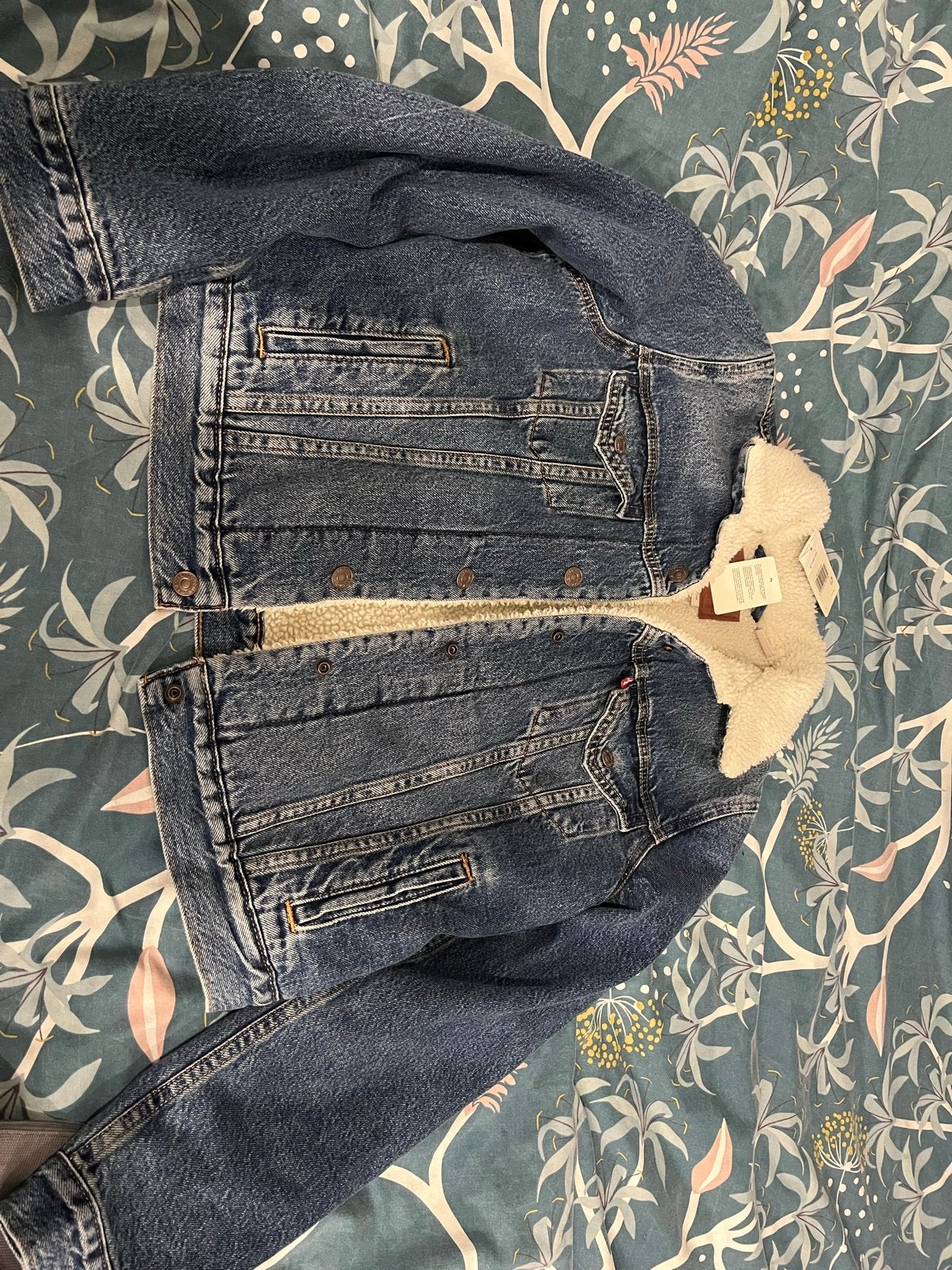 Levi's Sherpa Trucker Jacket - Maat S - Nieuw met kaartjes, Ophalen of Verzenden, Nieuw, Maat 36 (S), Blauw