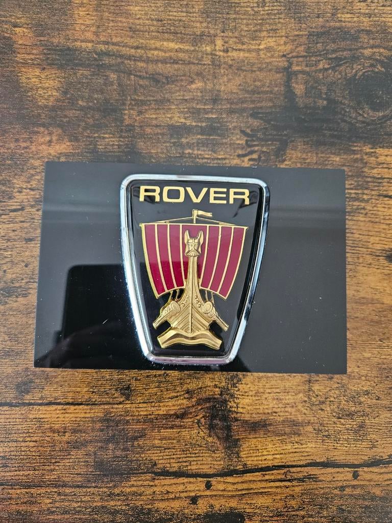 Rover embleem / logo op perplex voet., Ophalen of Verzenden, Gebruikt, Rover