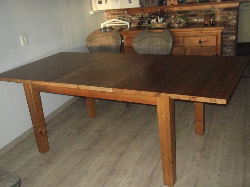 Uitschuifbare Eettafel, Huis en Inrichting, Gebruikt, Vijf personen of meer, 150 tot 200 cm, Rechthoekig