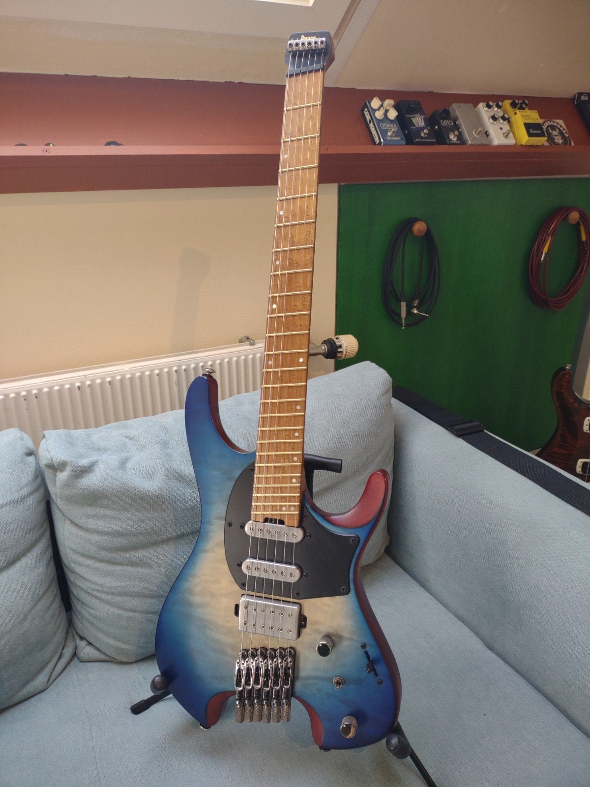 Ibanez QX54QM Headless Gitaar - Zo goed als nieuw, Ophalen