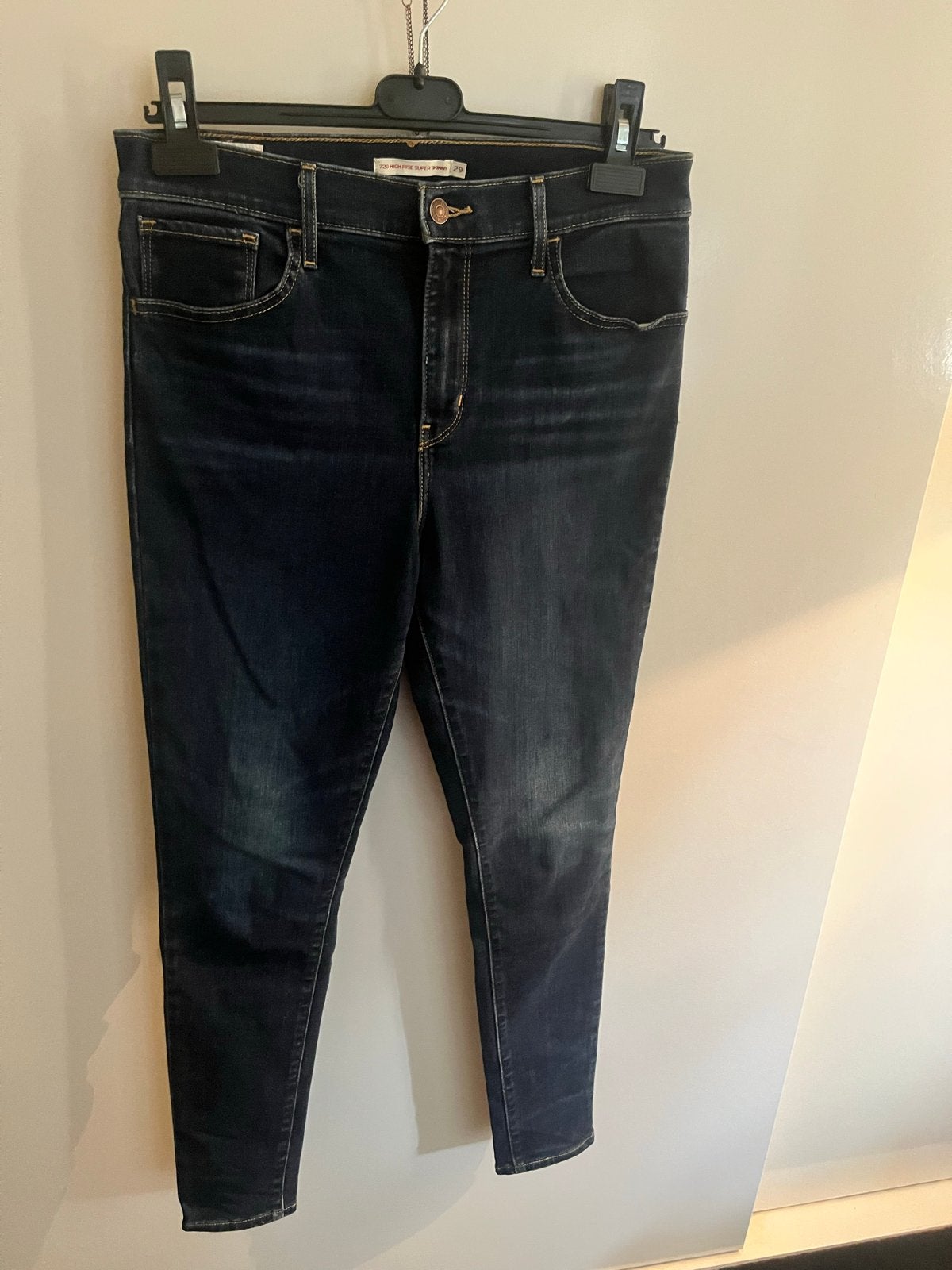 Levi's 720 High Rise Super Skinny Jeans W29, Kleding | Dames, Ophalen of Verzenden, Zo goed als nieuw, Blauw, W28 - W29 (confectie 36)