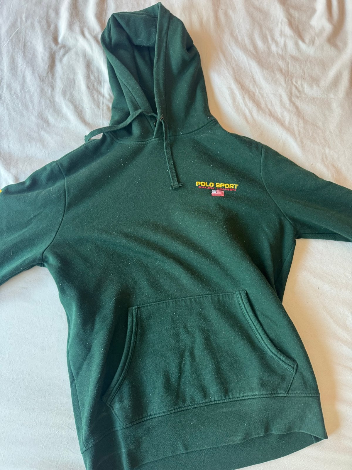 Polo Sport Ralph Lauren Hoodie - Donkergroen Maat S, Ophalen of Verzenden, Gedragen, Maat 46 (S) of kleiner, Groen