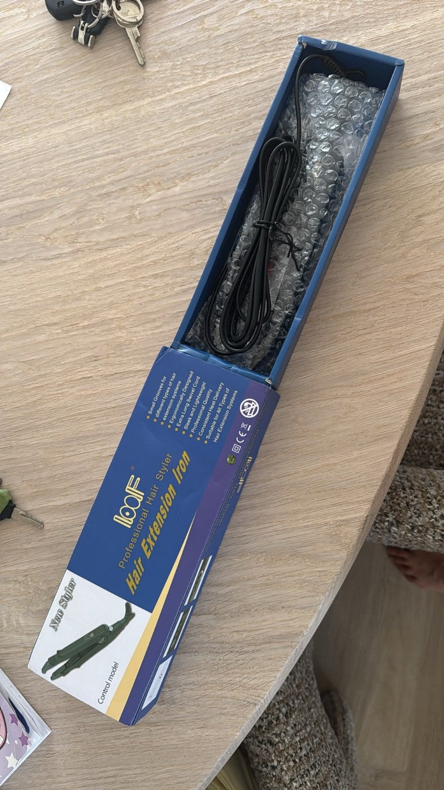 Loof Professional Hair Extension Iron - Zo goed als nieuw, Ophalen of Verzenden, Zo goed als nieuw, Krultang of Stijltang