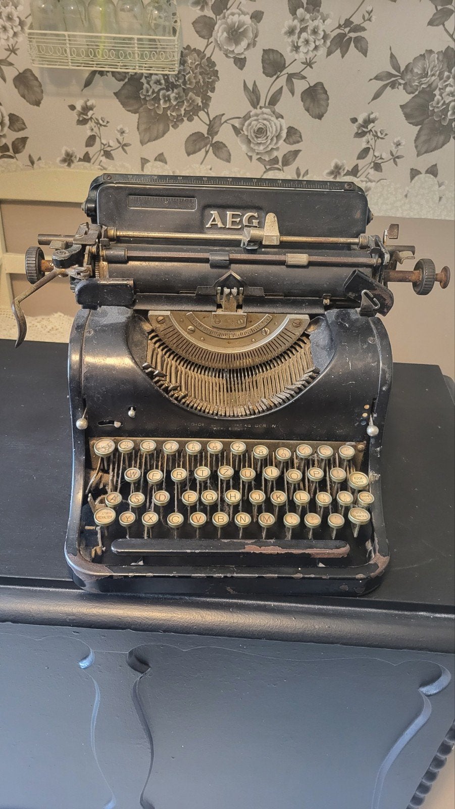 Mooie vintage typemachine van AEG, Diversen, Typemachines, Ophalen