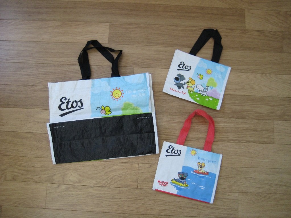 Woezel & Pip tassen shoppers 1x groot en 2x klein ZGAN, Ophalen of Verzenden, Zo goed als nieuw