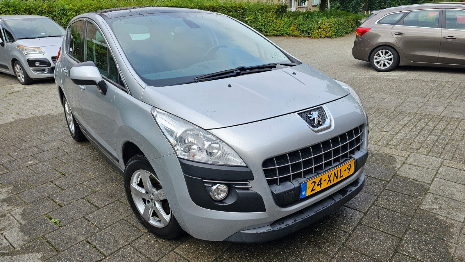Peugeot 3008 1.6 THP 2012 Grijs, Auto's, Voorwielaandrijving, Euro 5, Stof, Parkeersensor