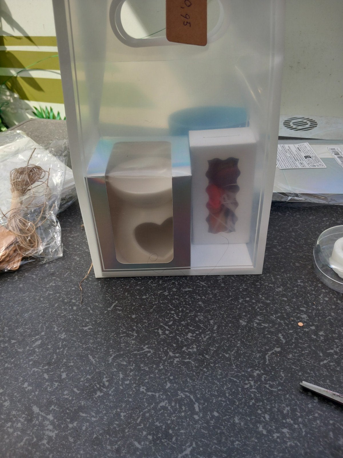 Geurbrander met hartje en waxmelts in geschenkverpakking, Ophalen of Verzenden
