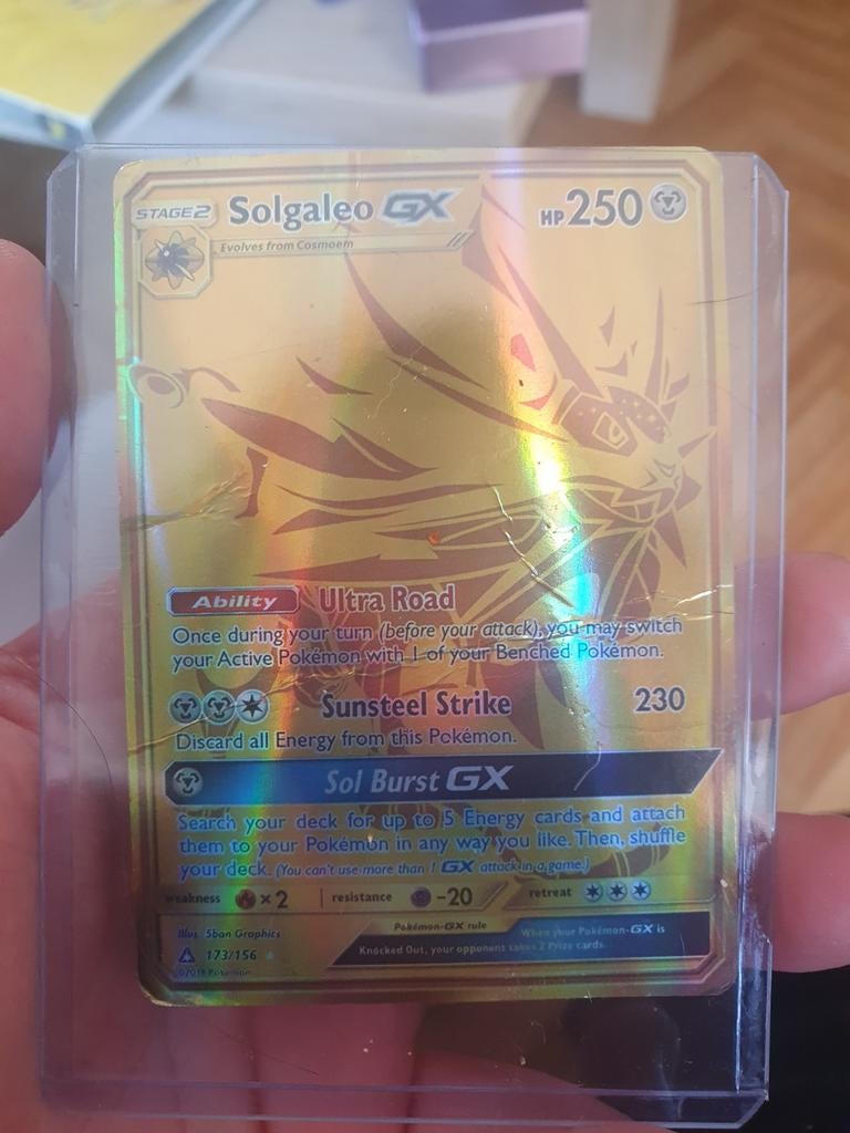 Solgaleo GX, Ophalen of Verzenden, Gebruikt, Losse kaart